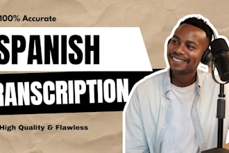 do flawless audio or video transcription in spanish