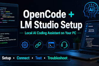 setup lm studio with opencode for local ai coding support