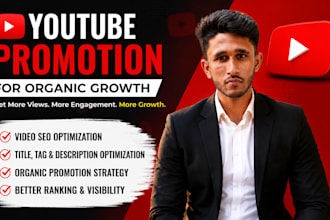 professionally promote your youtube channel for organic growth