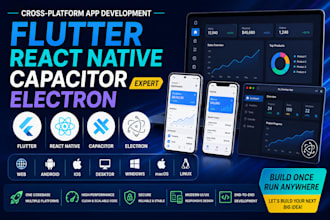 build cross platform flutter reactnative capacitor electron