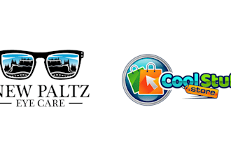 make amazing modern sunglass and store logo design in one day