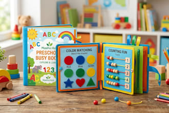 create printable preschool busy books