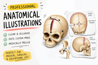 draw detailed medical illustrations