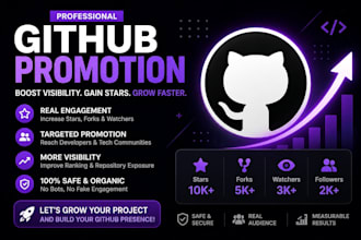do organic github promotion to gain stars fork repo traffic