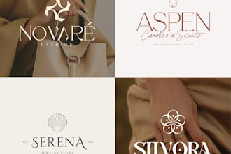 design a feminine luxury logo and branding for a skincare and beauty brand