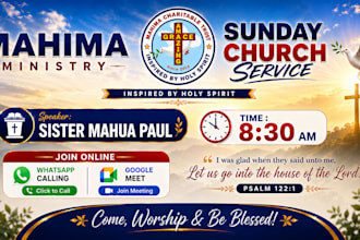 do ai church media flyer sermon and event poster design