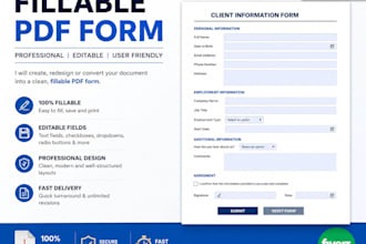 create interactive fillable pdf form