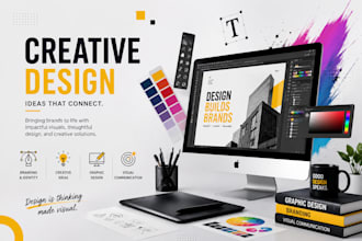 design professional social media posts, banners and graphic designs
