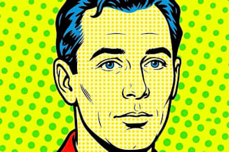 paint awesome and colorful detail pop art from any object