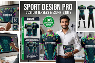 design professional cricket jersey and esports sportswear