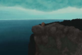 draw a landscape painting