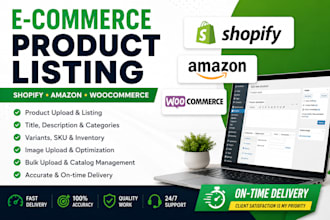do shopify and woocommerce product listing