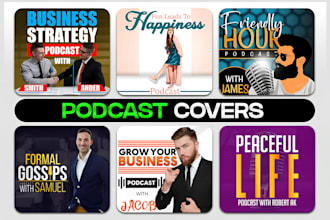 create eye catching podcast cover art and youtube thumbnails