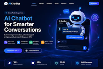 build an ai chatbot website with custom ai integration