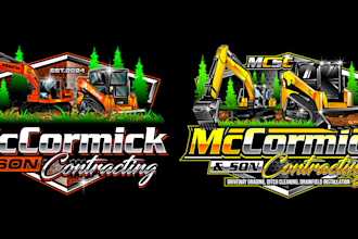 design superb modern contracting logo with express delivery