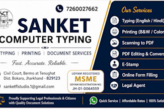 do fast english and hindi typing professionally