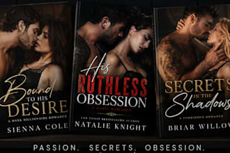 design a professional romance ebook and paperback cover