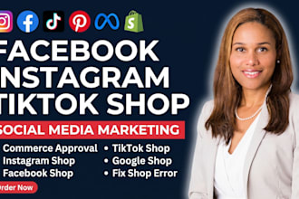 setup shopify tiktok shop dropshipping store manager instagram facebook shop ads