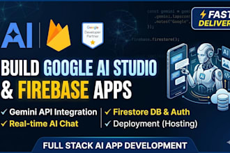 build google ai studio app with firebase backend and gemini API integration