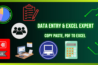 do perfect data entry, excel data entry, and copy paste work