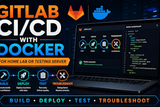 setup gitlab ci cd with docker for your home lab or testing server