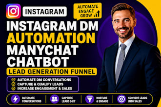 instagram dm automation, manychat chatbot, lead generation funnel