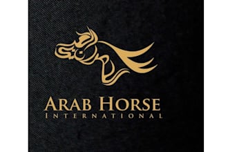 design arab horse race international logo