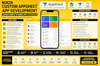 build custom appsheet app development google sheets to mobile app automation