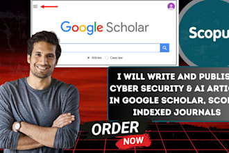 write and publish cyber security, ai article in google scholar indexed journal