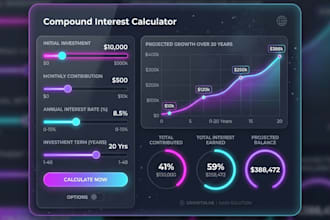 design and code custom interactive web calculators