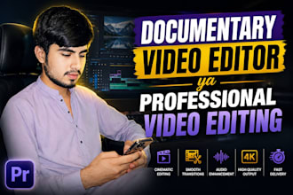 do documentary style video editing for faceless channels