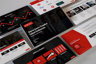 design or redesign professional business slides company presentation redesign