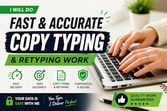 do fast and accurate copy typing and retyping work