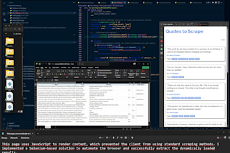 build web scraper for dynamic javascript websites