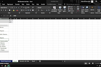 create excel formulas, charts, pivot tables, slicers, and dashboards