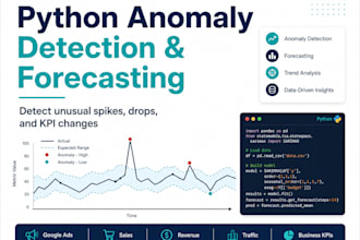 build a python anomaly detection and forecasting model