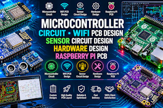 program esp32, do schematic and pcb design and circuit design