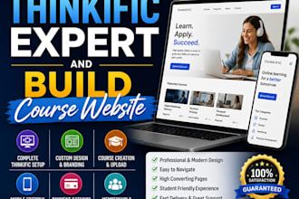 be your thinkific expert and build course website