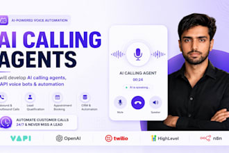 build ai voice agents, vapi calling bots and ai automation