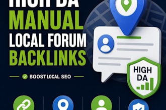 build high da manual local forum backlinks