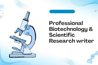 do professional biotechnology and biology research writing