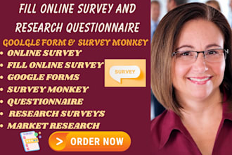 fill online survey, google form, survey monkey, research questionnaire