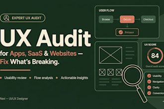audit your app or website UX and deliver a fix report