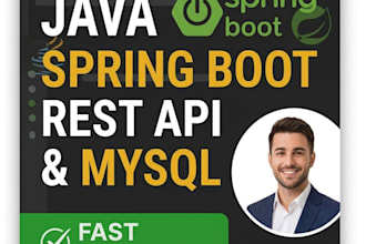 build java spring boot rest api with mysql database and jwt auth