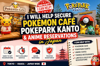 help secure pokemon cafe pokepark kanto and anime reservations in japan