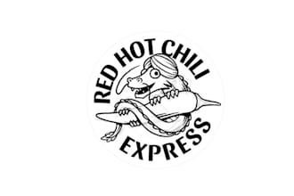 design best quality red hot chili express logo