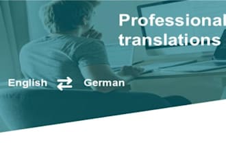 translate english to german and german to english manually