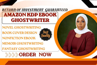 write ebook ghostwriter fantasy novel memoir amazon KDP ebook