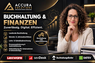 erledige buchhaltung in datev, lexware, sevdesk buchhaltungsbutler uvm