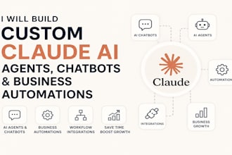 build custom claude ai agents, chatbots and business automations